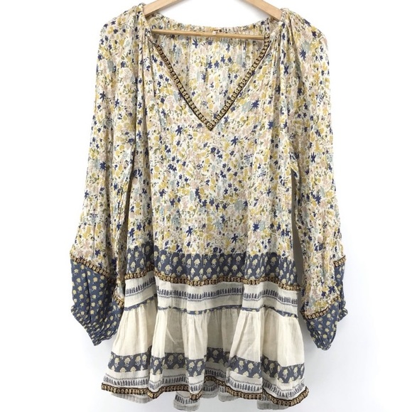 Free People ivory Gardenia tunic size medium - Picture 4 of 6